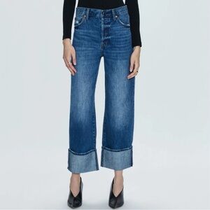 Pistola Ryder High Rise Straight Leg Jeans Fulton Wash Size 27